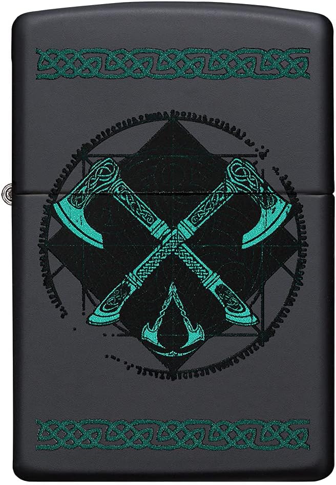 Zippo Assassin's Creed Lighters Black Matte Valhalla