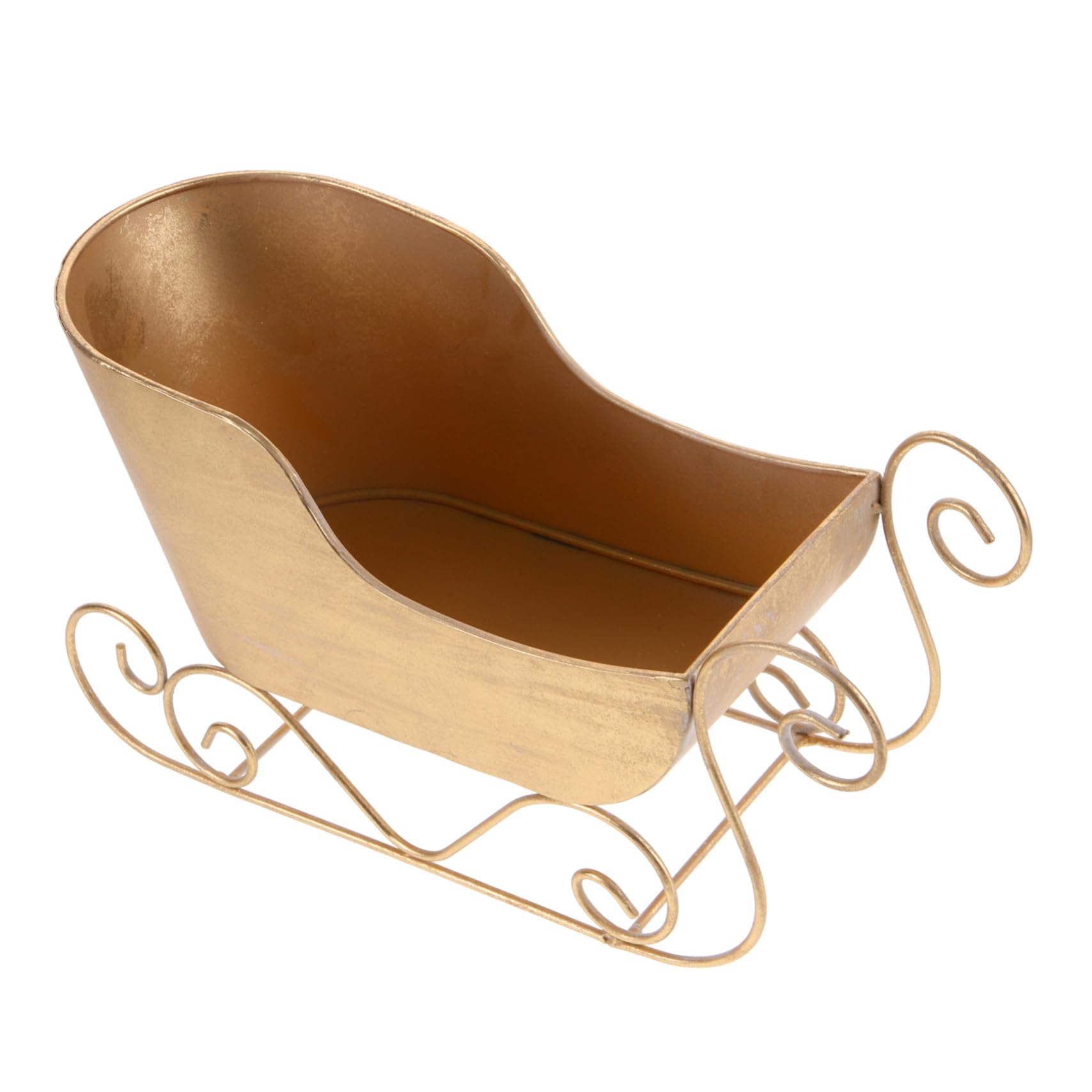 Adorno Navideño De Trineo Pequeño De Hierro, Decoración Navideña Ligera y Compacta para Árbol y Fiestas, Mini Modelo Coleccionable para Escritorio y Fondo Fotográfico