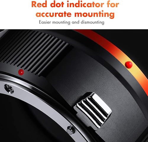 Miniatura 3 de K&F Concept Adaptador de montaje de lente compatible con Nikon AI Nikkor F Mount Lens a NEX Mount Cámara para Sony A6000 A6400 A7II A5100 A7 A7RIII