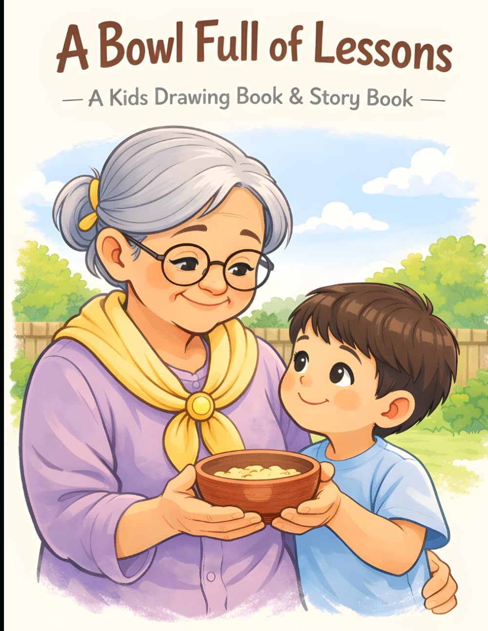 A Bowl Full of Lessons: A Heartwarming Moral Story Coloring Book for Kids Ages 3–6 About Kindness, Respect, and Family Love