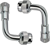 Vista 6 de Extensores de vástago de válvula, extensión de válvula de neumático Schrader de 45 grados, 90 grados, 135 grados, compatible con ruedas duales