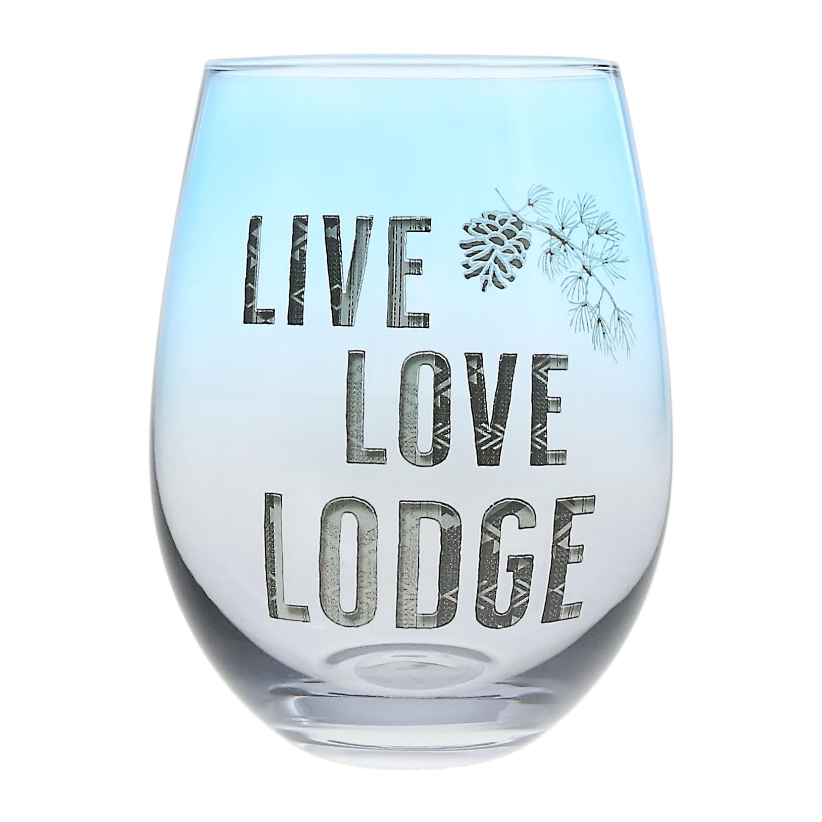 Verre à vin Live Love Lodge, une idée cadeau déco cabine originale