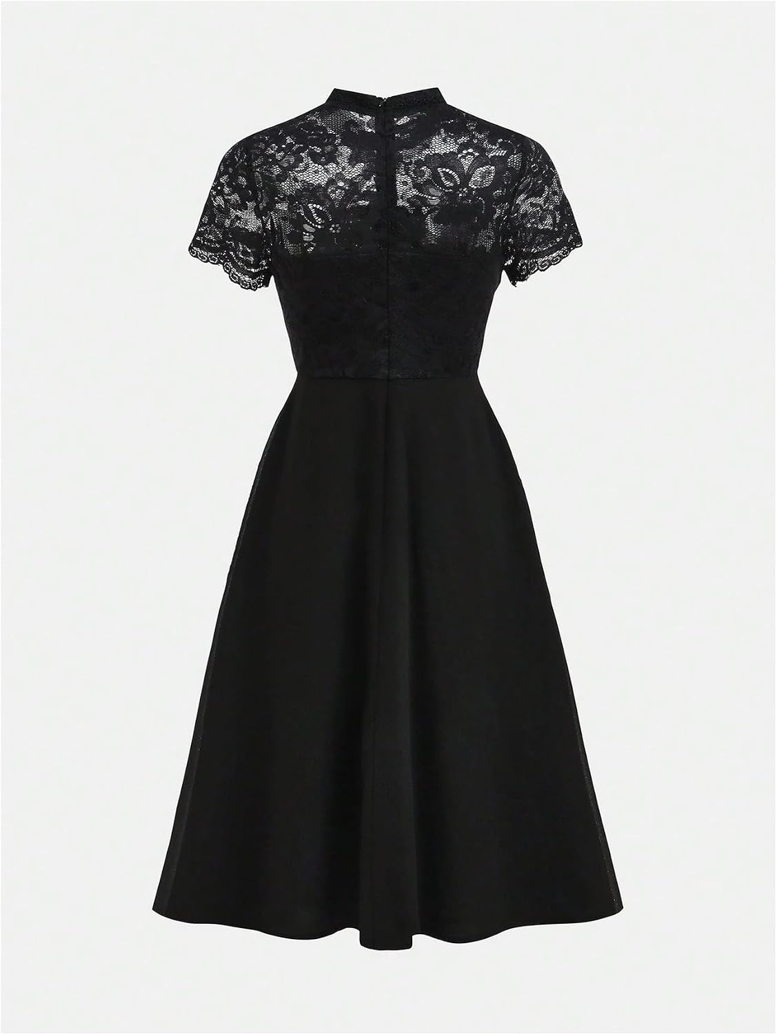 SHENHE Girl's Elegant Lace Dress Short Sleeve A Line Chiffon Flowy Birthday Wedding Party Dress