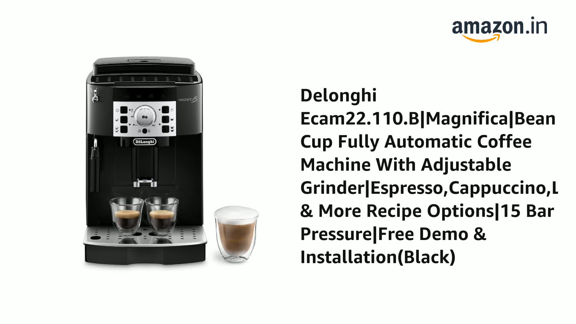 Delonghi Ecam22.110.B Magnifica Bean To Cup Coffee Machine