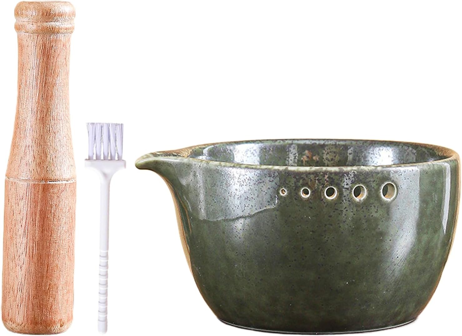 Garlic Bowl Grater, Food Grinder Kitchen Tool, Garlic Grinding Bowl for Food Prep Cheese Potato Citrus Sauces, Non-Slip Material Design, Cooking Gadget Accessory for Camping Dormitory Home Daily Meals