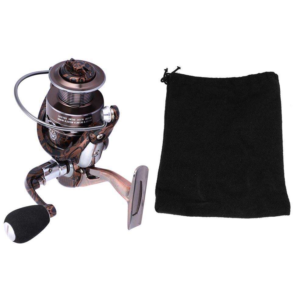 Moulinet de pêche série FB 13 + 1 BB, Moulinet léger à Grande Vitesse avec culbuteur réglable pour la pêche en Eau salée et en Eau Douce, Construction en Alliage d'aluminiu