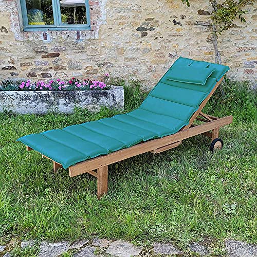 Teck'Attitude Matelas Bleu Canard pour Bain de Soleil