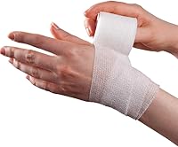 Vista 7 de RISEN Vendaje Cohesivo 2" x 5 Yardas, 6 Rollos, Cinta Médica de Vendaje Autoadherente, Gasa de Primeros Auxilios Adhesiva Flexible Transpirable