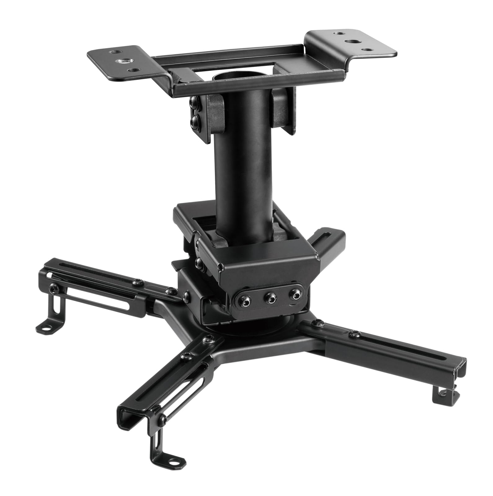 VALUE Support de Plafond pour projecteur à Haute capacité de Charge, jusqu'à 45 kg, Noir