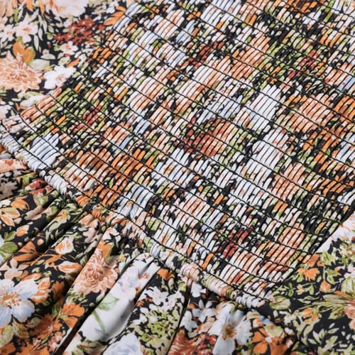 Image of Scarlet Darkness Floral Mini Corset Dress for Women Teen 2026 Summer Spring Flowy A-Line Sundress with Pockets