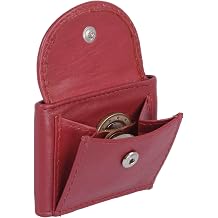 Extra small wallet LEAS Genuine Leather red - ''LEAS Mini-Edition''