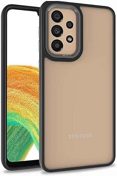 KZY  leti im Samsung Galaxy A73 ile Uyumlu Kapak Metal Kamera Korumal  Arkas   effaf Silikon K l f - Siyah