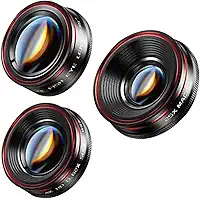 Kit de Lente de Câmera para Smartphone 3 Em 1, Grande Angular de 120 ° + Macro 25X + Lentes Olho de Peixe de 235 ° Com Lente de Câmera de Telefone Com Clipe Ajustável pa