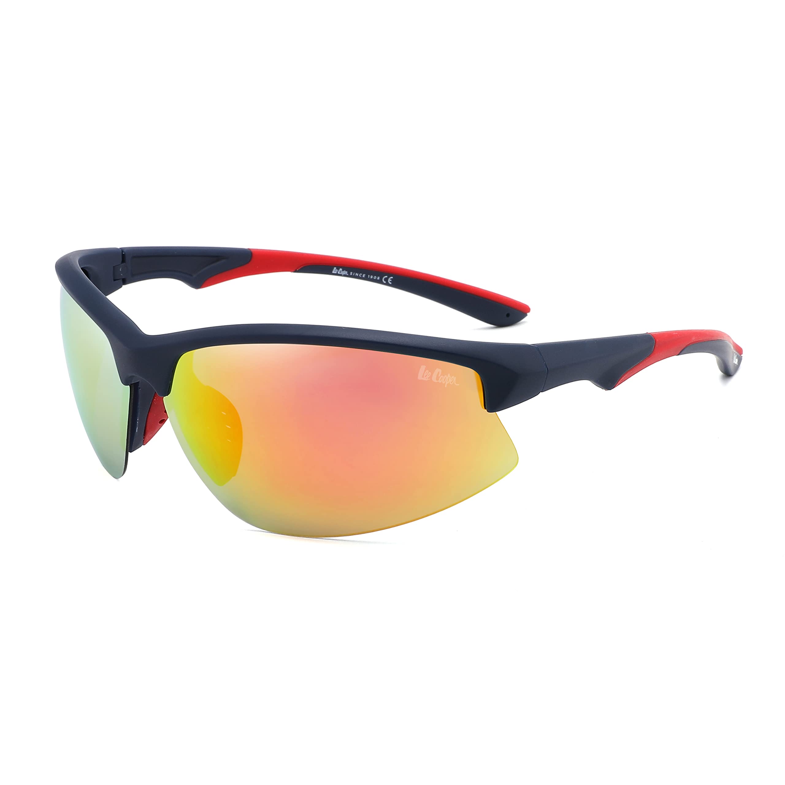 Lee CooperMen & Women Sports Polarised Sunglasses Red Revo Lens (LC1009C02)