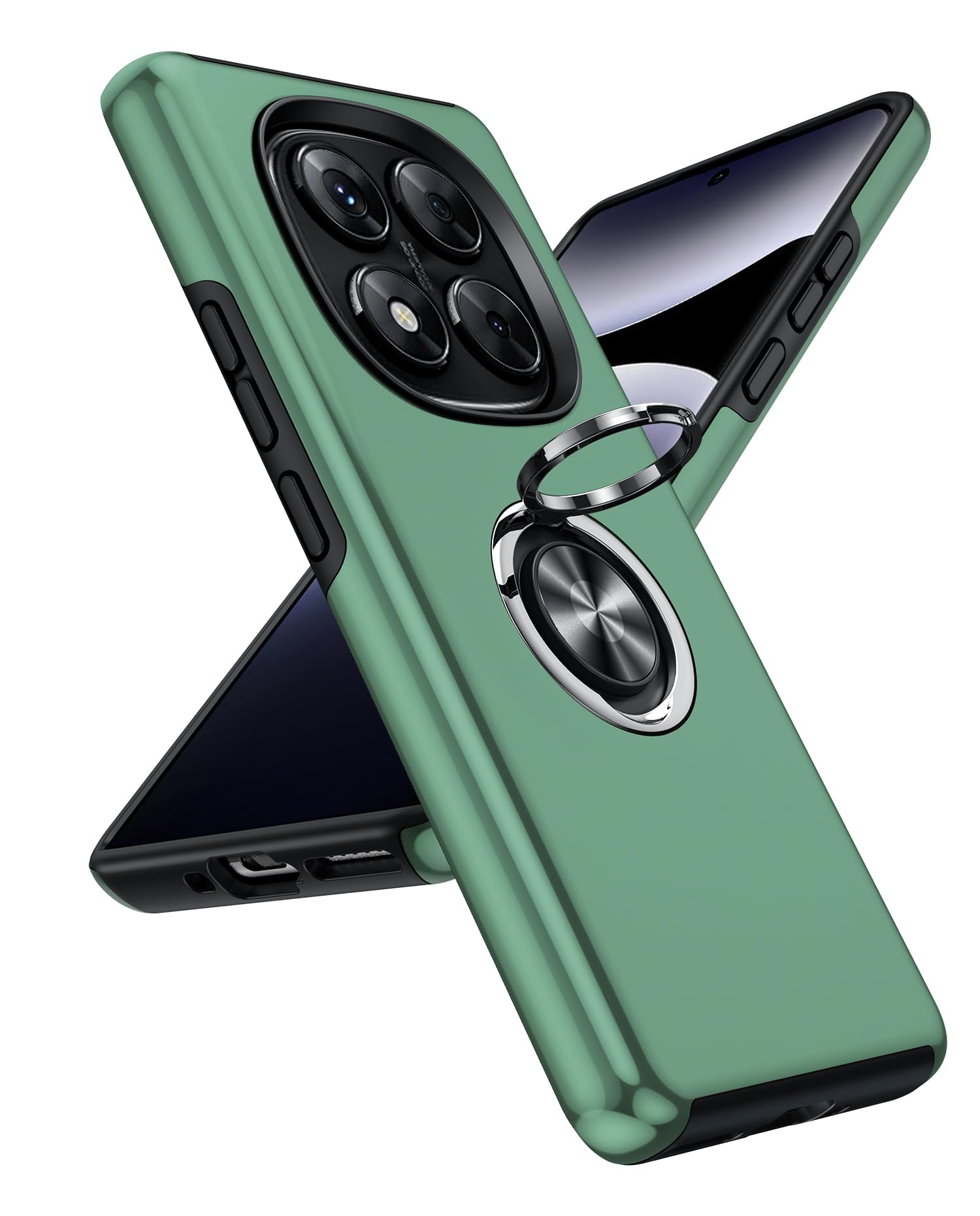 LeYi Hülle für Samsung Galaxy A 5G mit 2 Panzerglas Schutzfolien, Hybrid Schutzhülle Militär Standard Stoßfest Case Handy Hüllen Cover mit 360° Grad Ring Ständer für Samsung