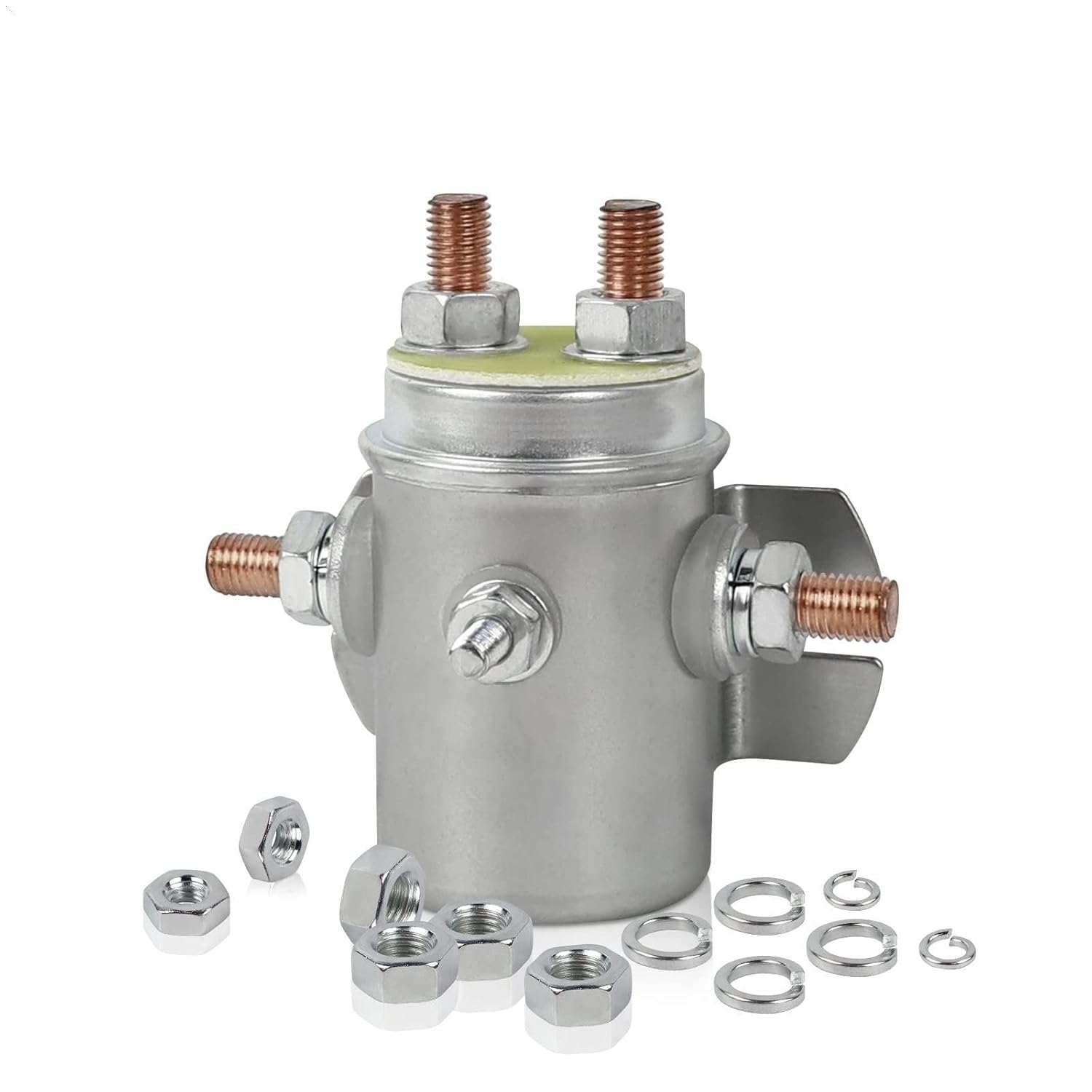 Solenoid Switch Continuous for Prestolite & for Ramsey for Winch for Golf 12V 5 Terminals Easy to Replace