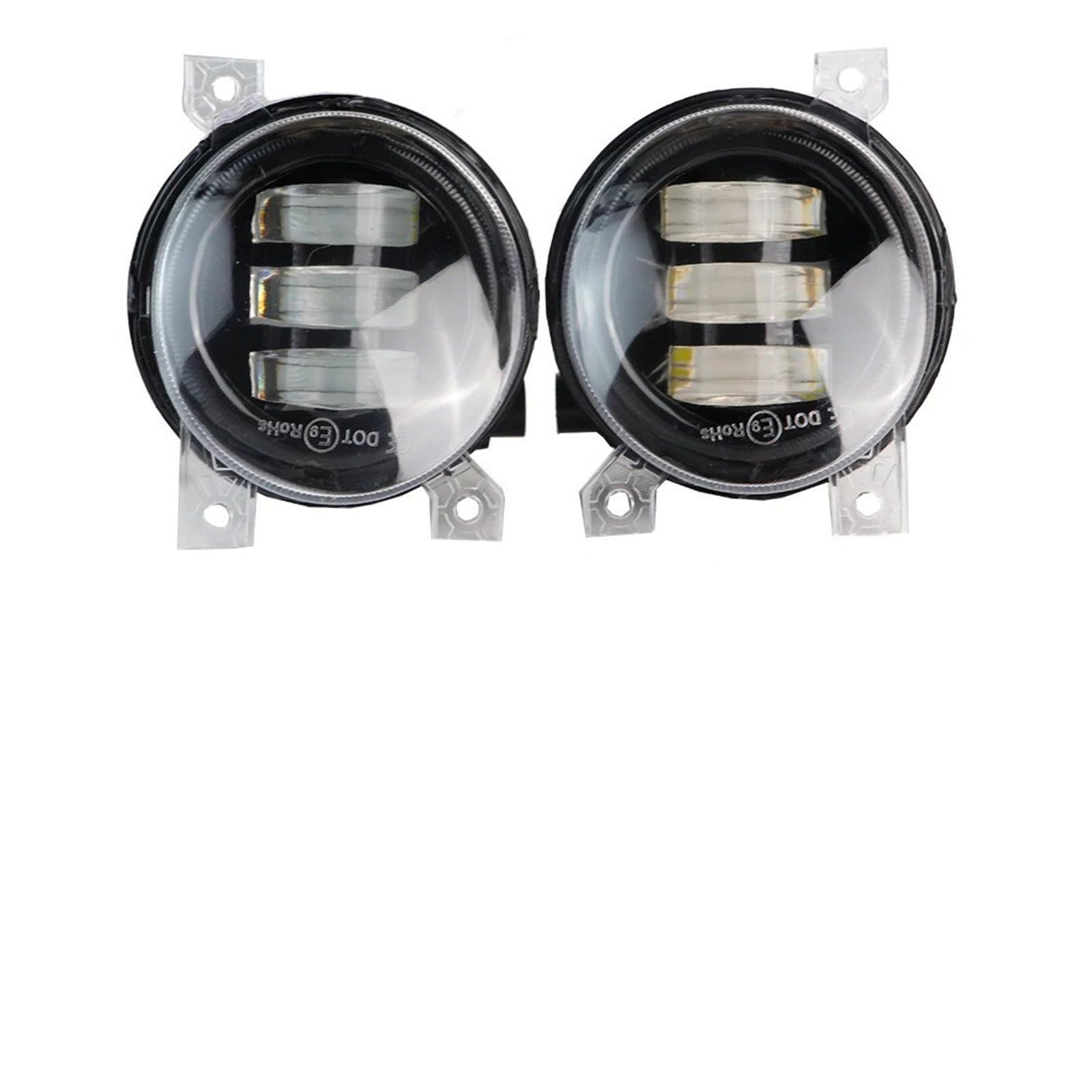 Antiniebla Delantero Para VW Para Scirocco 3/III 2008-2014 Canbus Conjunto Lámpara Circulación Diurna Antiniebla Delantera 2 X Luz LED Ojo Ángel DRL(Blanco)