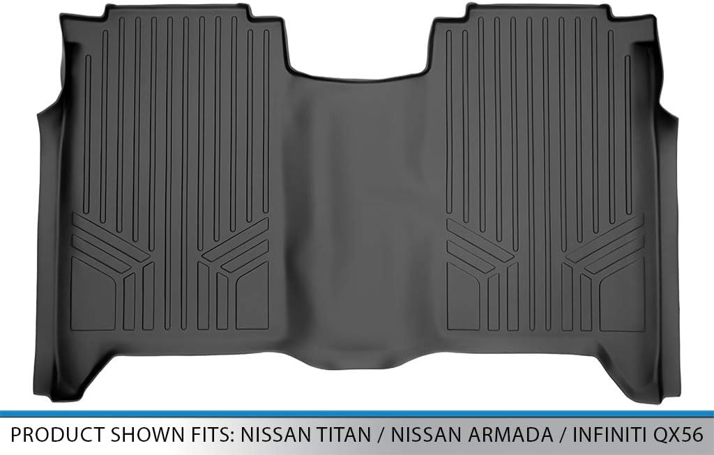 MAXLINER Floor Mats 2nd Row Liner for 2004-2007 Nissan Titan - Image 3