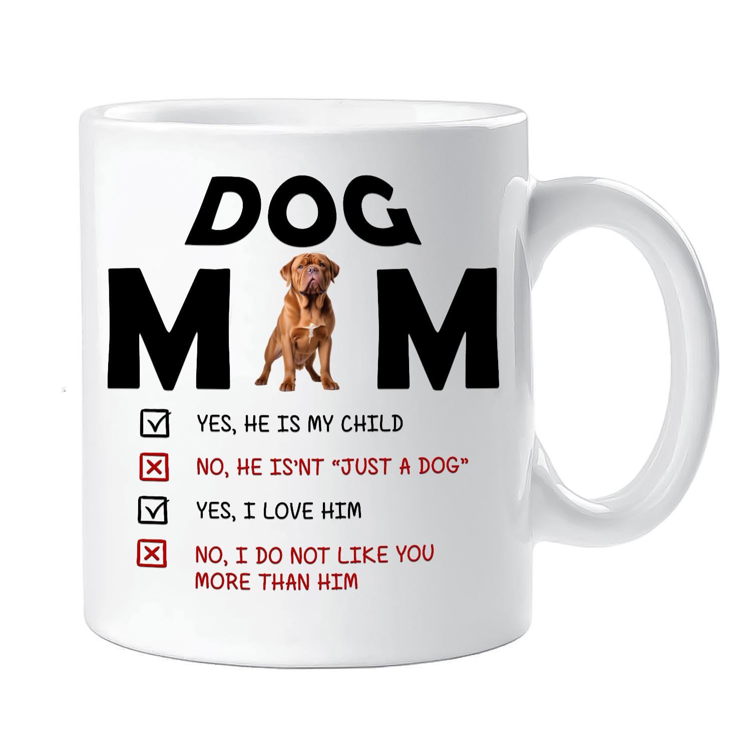 SanwoodDogue de Bordeaux Mug, Dogue de Bordeaux dog Gifts, Dogue de Bordeaux mom Gift for women, Dogue de Bordeaux dog lover