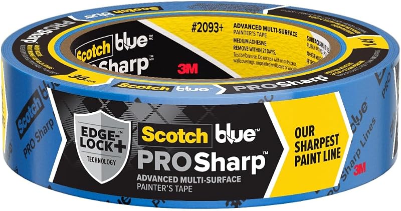 PROSharp Painter's Tape 1.5 Inch Wide, 1 Roll | 1.41 in x 60 yd, Blue Paint Tape, Protects Surfaces and Removes Easily, Edge-Lock Tape for Indoor and Outdoor Use