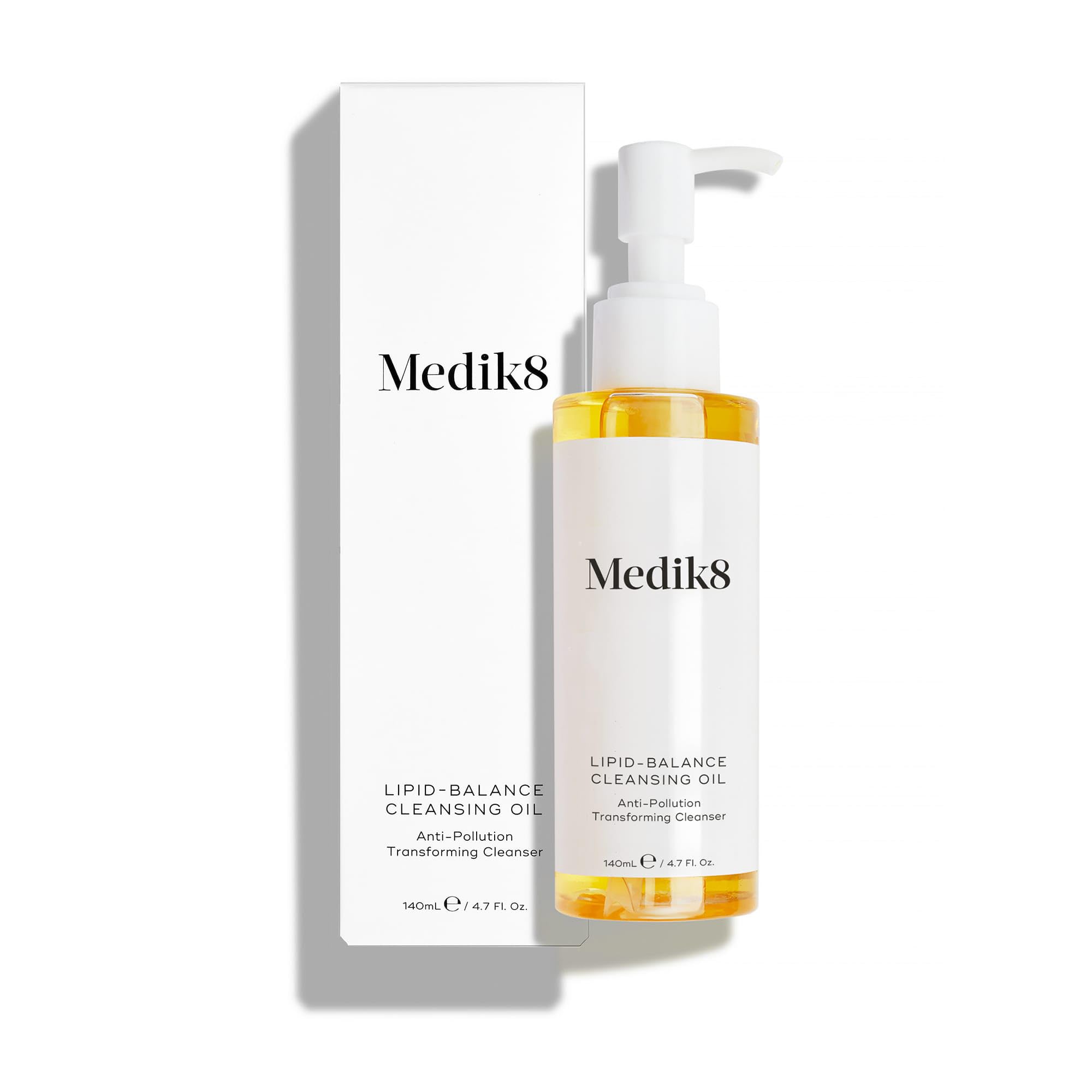 Medik8 Lipid-Balance Reinigungsöl - Makeup lösendes, transformierendes Reinigungsöl - Entfernt Unreinheiten, Sonnenschutz & wasserfestes Makeup - Nährt & balanciert die Haut aus - 140ml