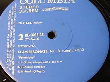 【売約済】エリー・ナイ／ベートーヴェン:ピアノ・ソナタ第32番、他 Amazon.co.jp: LP RE-1602-CS 【ピアノ】 エリー・ナイ