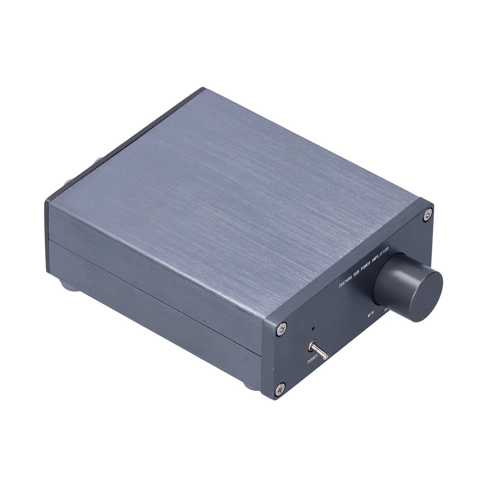 Oumefar Amplificatore di Potenza Digitale Apparecchiatura di Amplificazione Audio Ad Alta Potenza TDA7498E per Home Theater Lega di Alluminio 180W