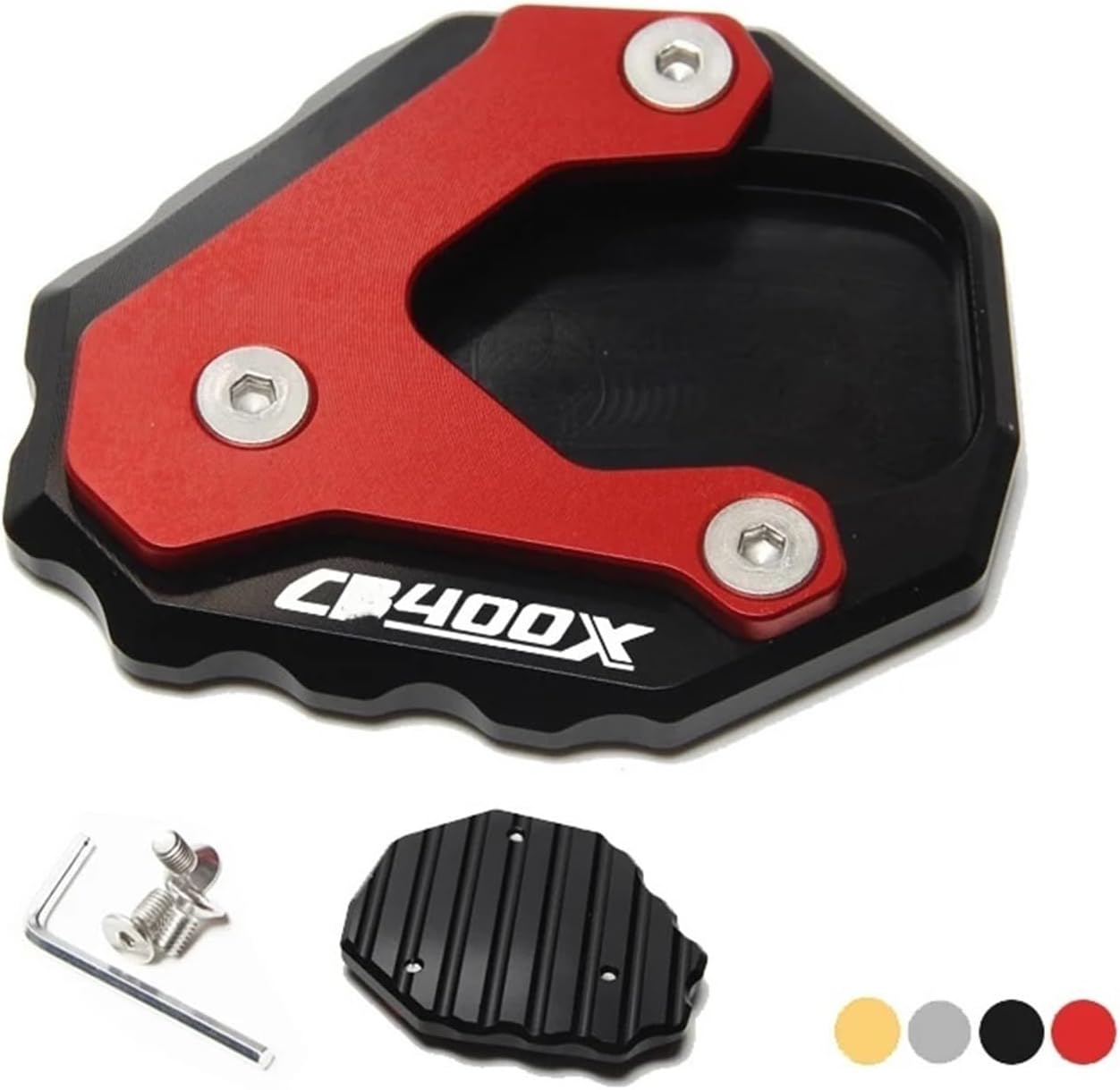 Motorcycle Kickstand Enlarge Plate For HO&ND&A CB400X Motorcycle Kickstand Enlarge Pad Side Stand Extension Support Plate Aluminum Alloy Accessories