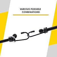 Vista 5 de PRETEX 12 cuerdas elásticas con ganchos, paquete de cuerda larga en negro, correas móviles de amarre elásticas fuertes con ganchos resistentes