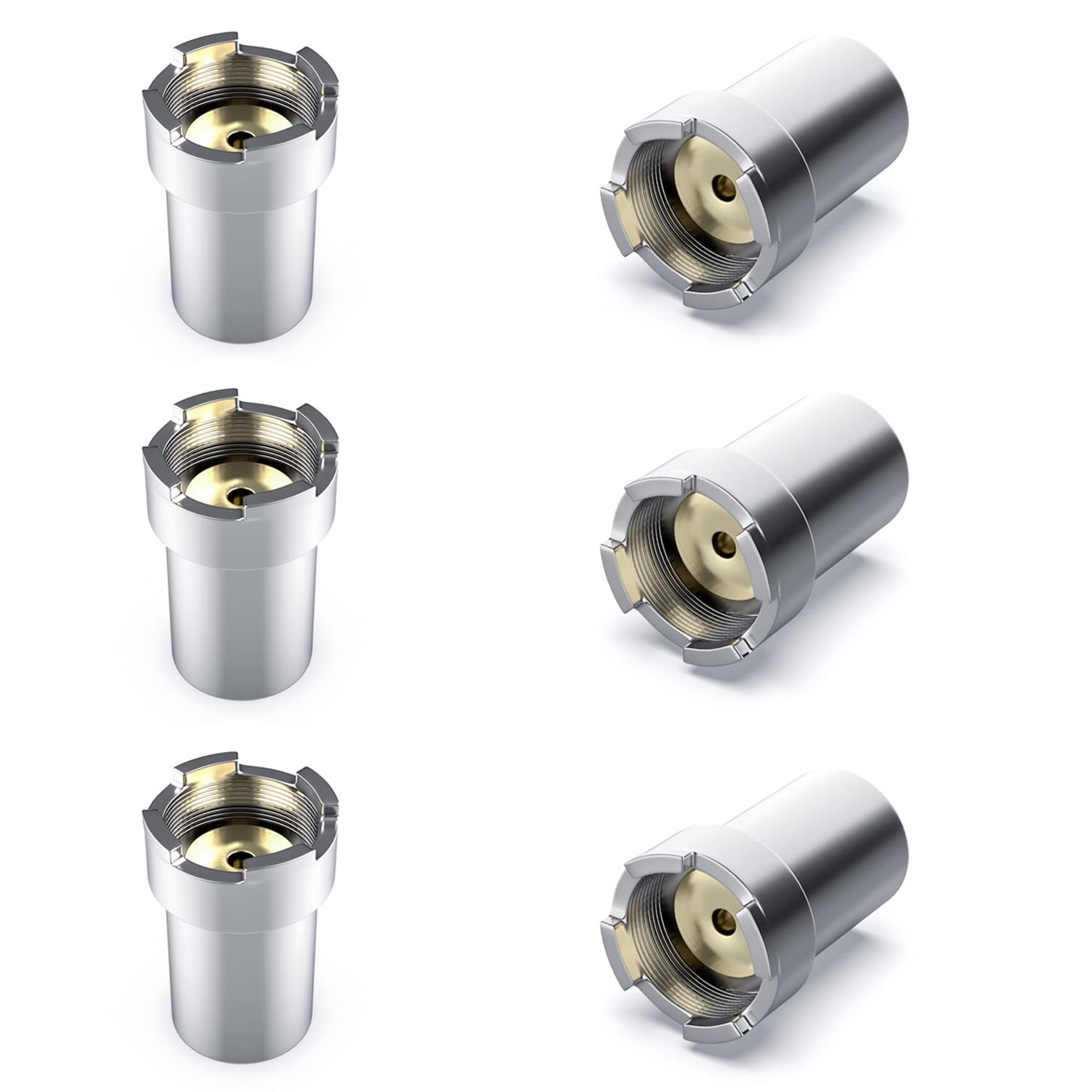 6 Pack magnetic ring adapter mini brass connector for UN1 and pro