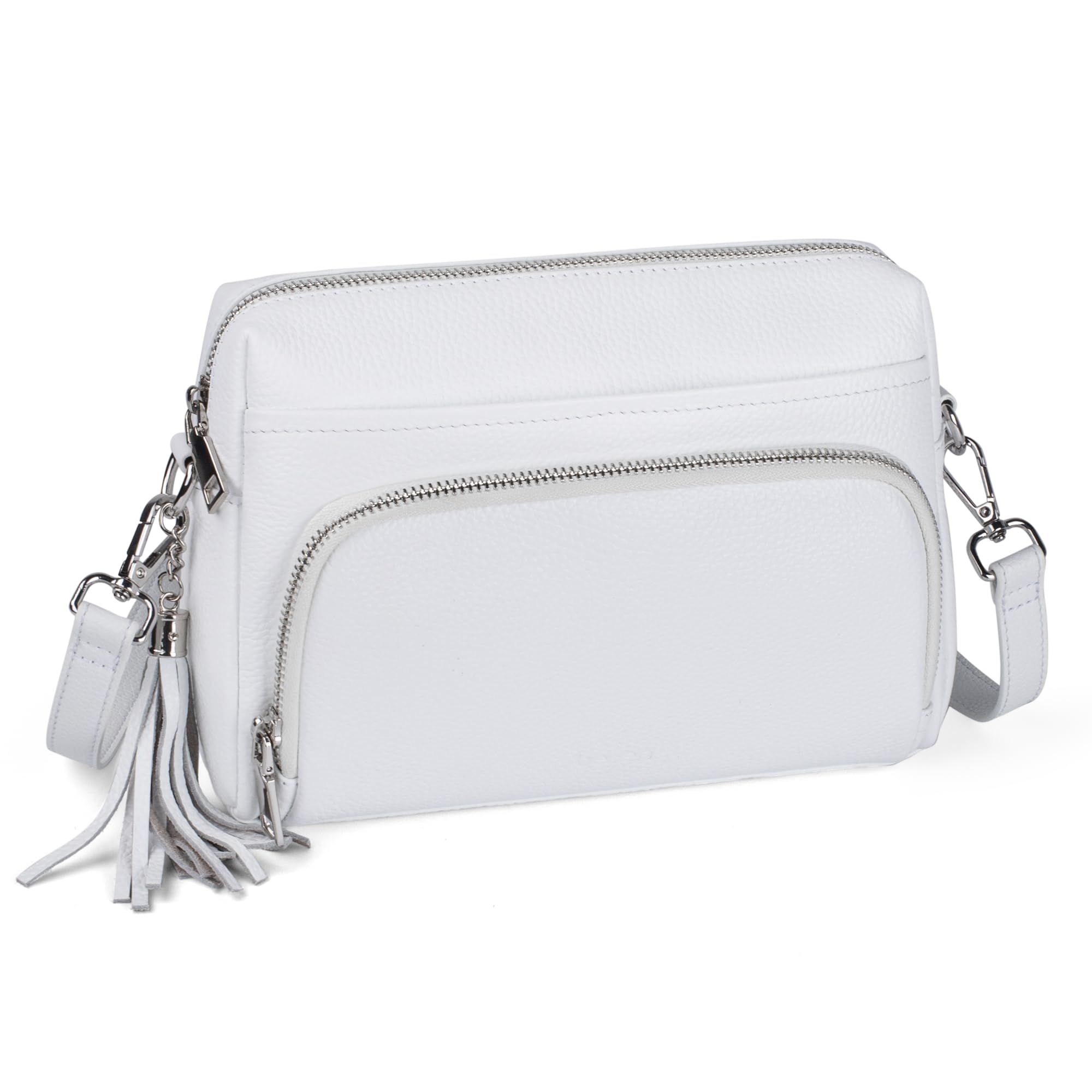 befen Echtleder Handtasche Damen Klein RFID-Blockierung Umhängetasche Leder | Crossbody Bag Leder Schultertasche Damen mit Integrierter Brieftasche, Handytasche zum Umhängen