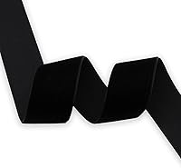 Vista 4 de Cinta de terciopelo negro de un solo lado, carrete de 1 pulgada por 10 yardas