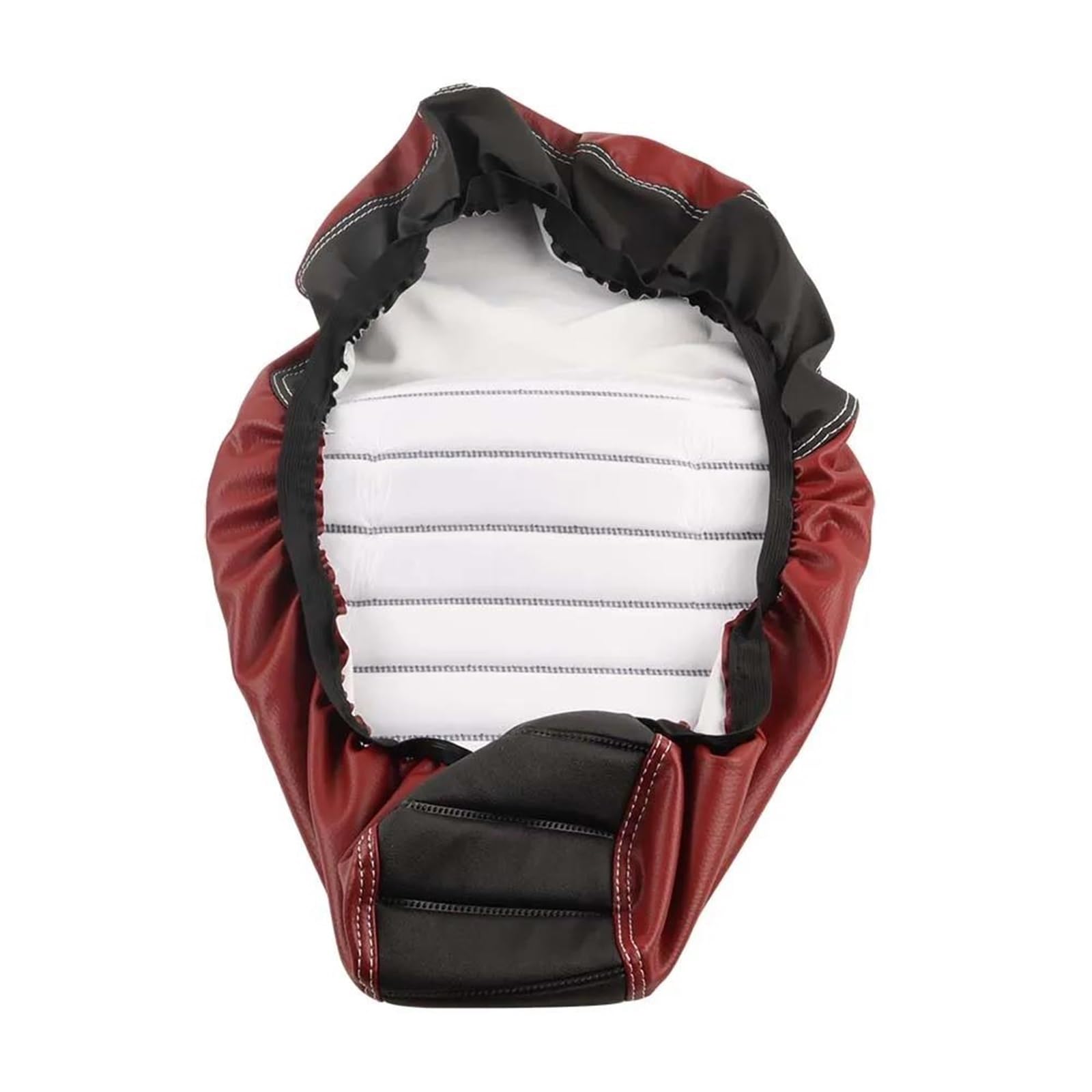 Motorrad-Sitzbezüge Für Vespa Primavera Sprint 50 125 150 250 Motorrad Leder Anti-Rutsch-Wärmeisolierung Sitzkissenbezug Schutz(Schwarz)