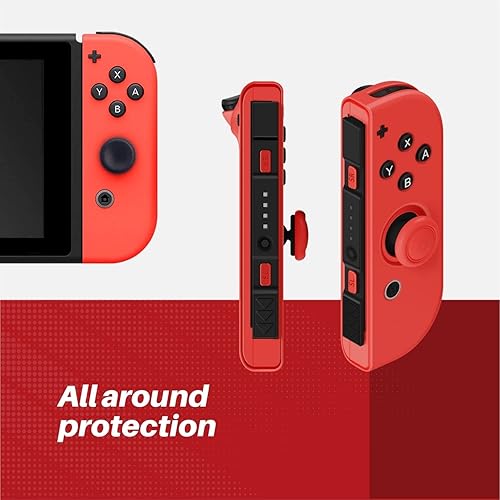 Miniatura 3 de TNP Joycon - Funda para Nintendo Switch - Funda de silicona Joy Con para Nintendo Switch y Switch OLED - Funda protectora para controlador de