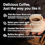 Philips 2200 Series Bean to Cup Coffee Machine - 2 Coffee Varieties, Classic Milk Frother & Cappuccino Maker, Quick-to-Clean, Ceramic Grinder, Fully Automatic Espresso machine - Black (EP2220/10) - 9