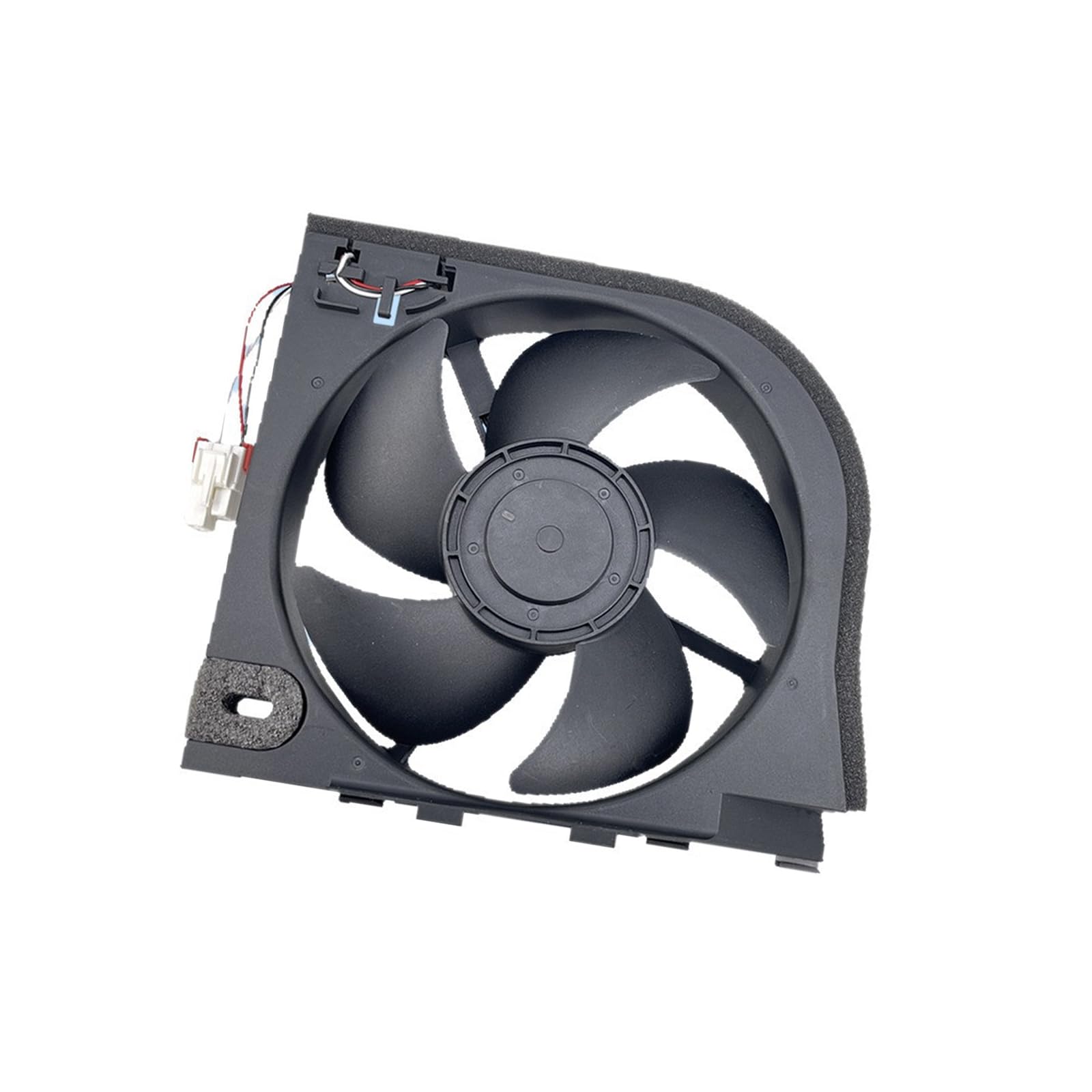 Kaeltsyn Appliance Repair Refrigerator Fan Motor, 12 Condenser Assembly with Wire Connector and Mounting Frame for Motor Replacement