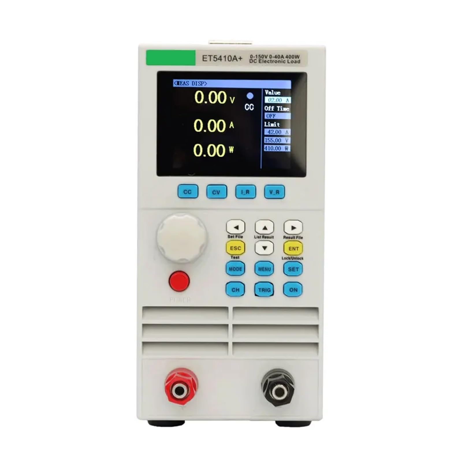 Medidor de carga electrónico de CC, probador de capacidad de batería de 200 W/400 W, instrumento de prueba de potencia 150 V/40 A 500 V/15 A (Size : Type 5410A)