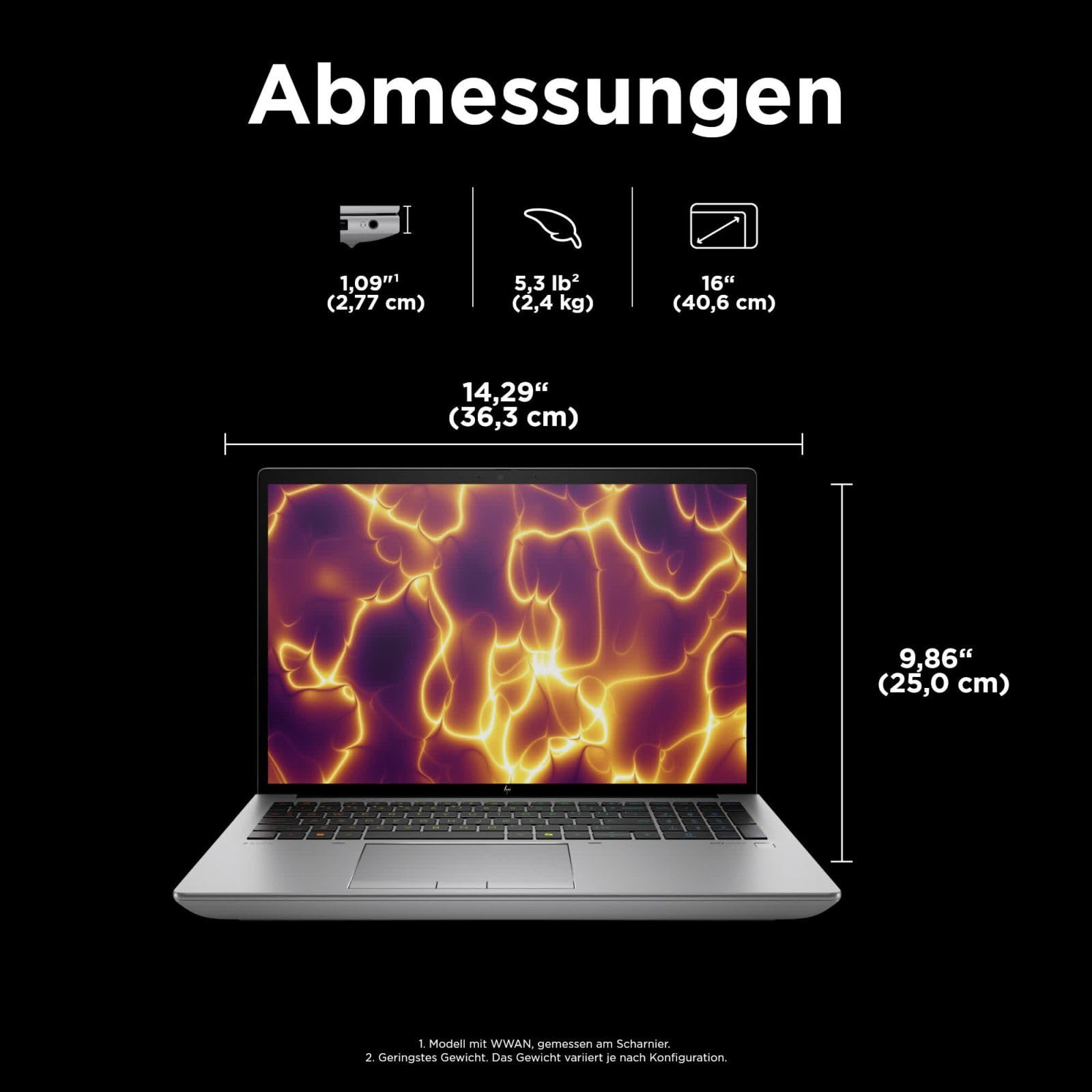 HP Inc. ZBook Fury 16 G11 Core i9-14900HX 64GB RAM 1TB SSD RTX
