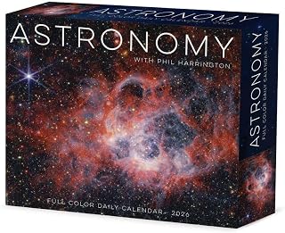 Willow Creek Press, Astronomy 2026 Desk Calendar, 6.18'' X 5.43'', Daily Calendar with Adhesive Binding