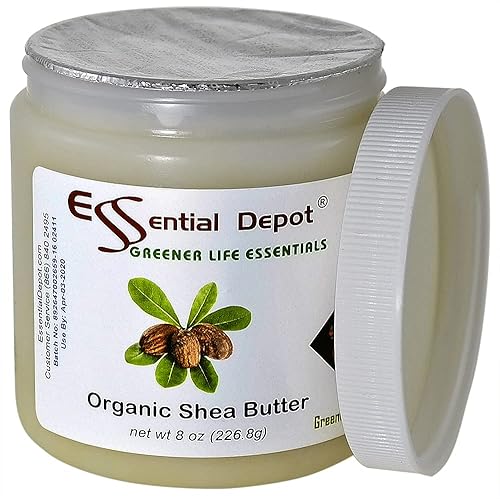 Miniatura 4 de Essential Depot Manteca de karité – Grado A – 8 oz – Orgánica – Sin refinar – En tarro de HDPE sellado de seguridad resellable