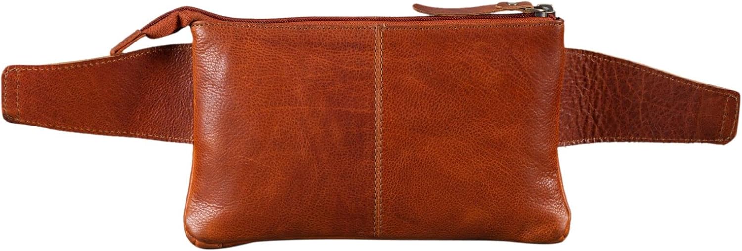 STILORD "Skye" Fanny Pack Vintage Leather Large for Women Men Mobile Phone Belt Bag Travel Fanny Pack Multifunctional Festival Shoulder Bag Colour:Texas - Image 4
