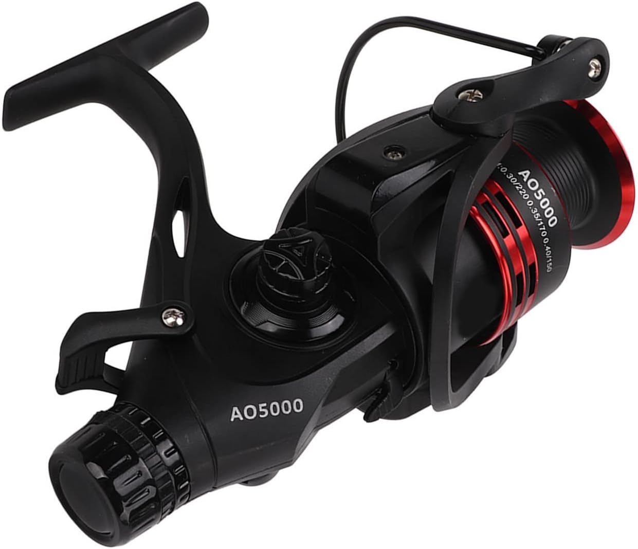 SUNGOOYUE 9+1BB 4.7:1 Metal Reel, Front Rear Dual Drag Knob Fishing Drag Reel with Metal Wire Cup for Reservoir Carp Fishing(AO5000)