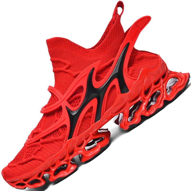 Image of Men's Sneakers for Men Shoes Blade Tennis Mens Trail Running Athletic Fashion Shoe Man Black White Brown Blue Orange Size Basketball Runner