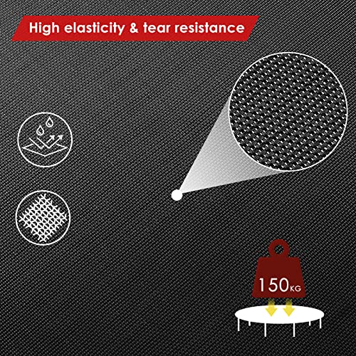 Trampolin Indoor Ø 101 cm, Fitnesstrampolin faltbar, Inklusive Kantenschutz, 4-Fach höhenverstellbarer Griff, Trampolin… – Bild 5