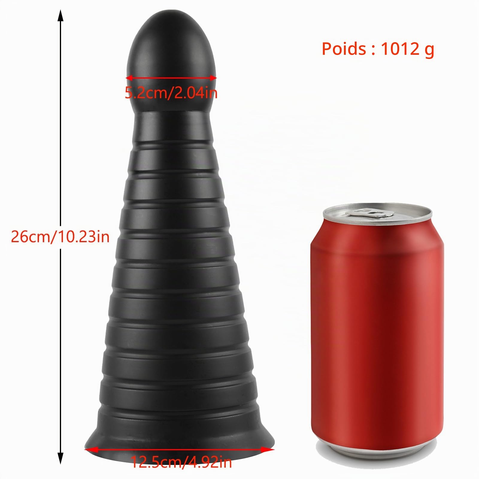 26CM Plugs Anals Plug Geant Gode XXL,Plug Anal Gode Ventouse en Silicone,Gros Gode Extra Large Plug Anale Homme,Dilatateur Anus XXL Toys Anals Godemichets Jouet Couple