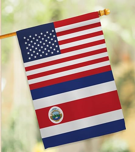 Miniatura 10 de Bandera de la Amistad de la Copa Mundial de Costa Rica, Estados Unidos, para sala, arte de pared, mástiles para exteriores, patio, porche, césped,
