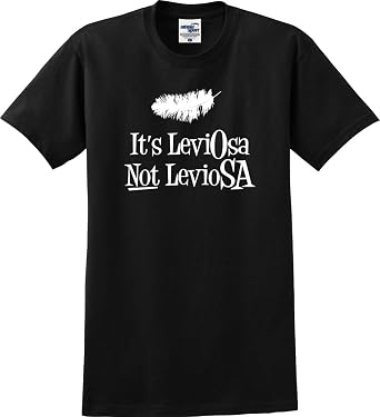 Its Leviosa Not Leviosa Funny Unisex T-Shirt S-5X -Large, Spell Black