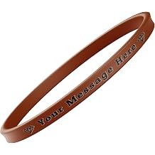 1/4 "Ultra-Thin Custom Rubber Bracelets with Text/Icon Personalized Customs Bracelets Silicone Bracelet Customized Rubber Bracelet Comfortable Custom Wristbands Silicone For Events Party