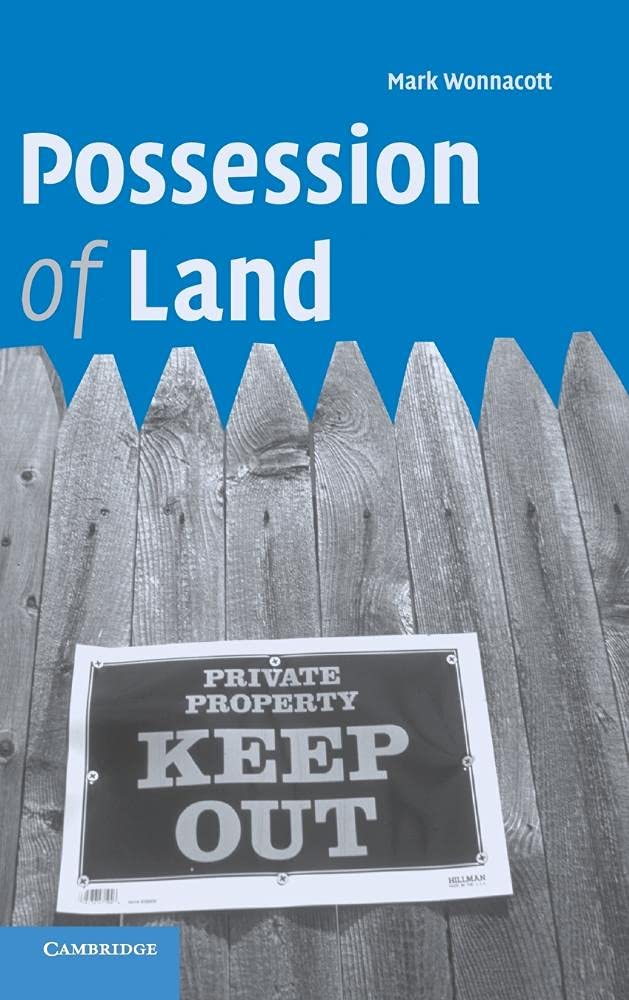 Possession of Land by Mark Wonnacott - 9780521868990
