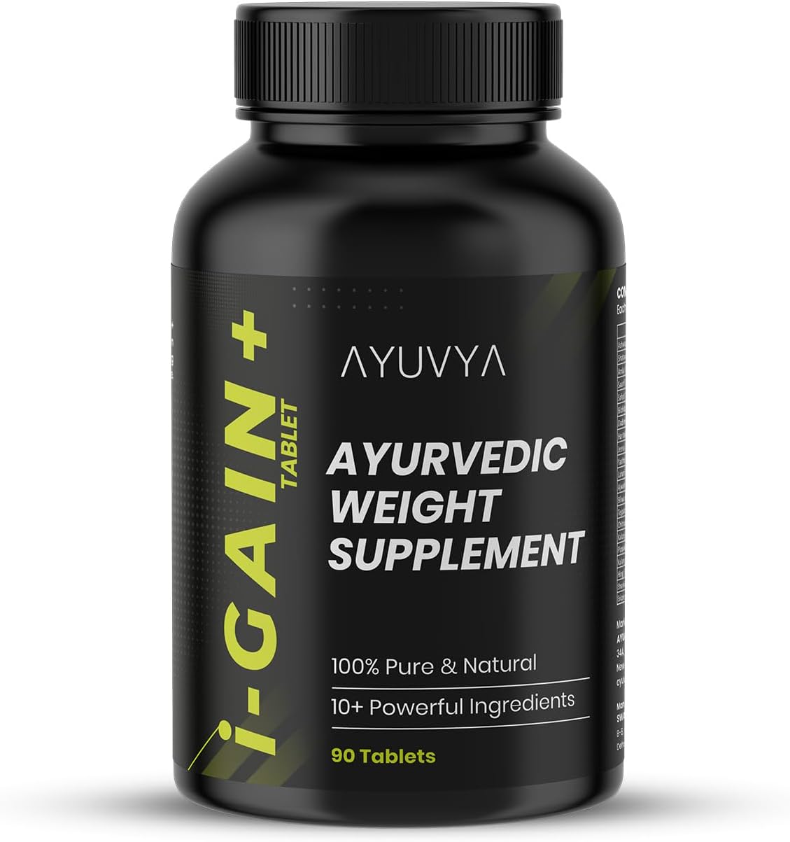 Ayuvya i-Gain+ | Ayurvedic Weight Supplement | Powerful Herbs Helps In Improving Appetite & Nutrient Absorption | 90 Tablets | As Seen On Shark Tank
